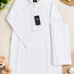 Premium Boys White Embroidered Kurta Shalwar