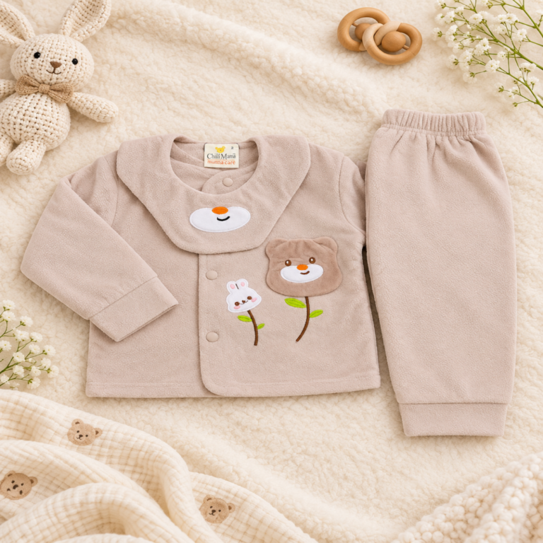 Cozy Beige Baby Outfit Flatlay-1080x1080