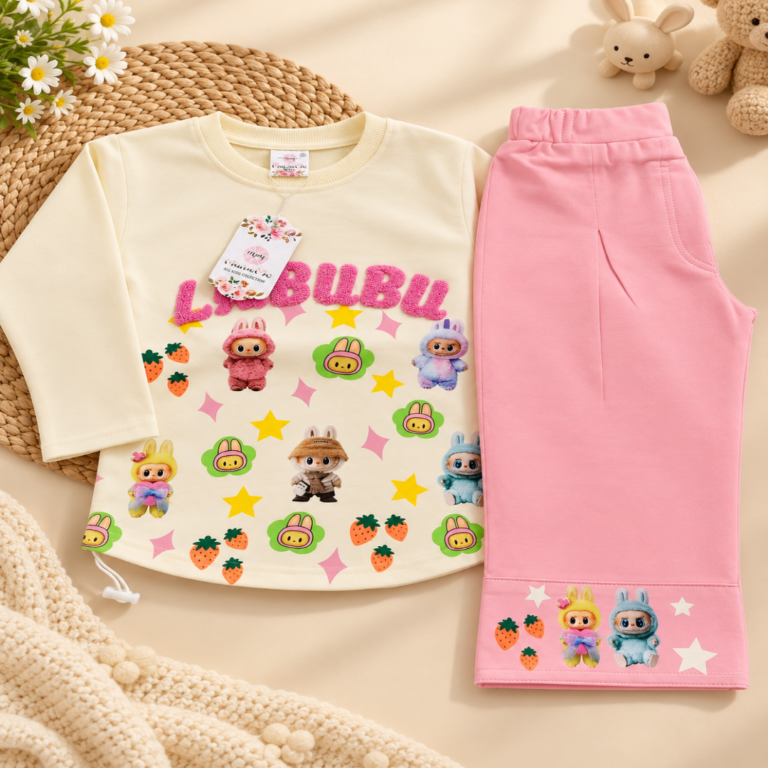 Cozy Labubu Kidswear Flat Lay-1080x1080