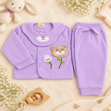 Lavender Baby Pajama Set Flat Lay-1080x1080