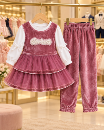 Mauve Velvet Boutique Outfit Display