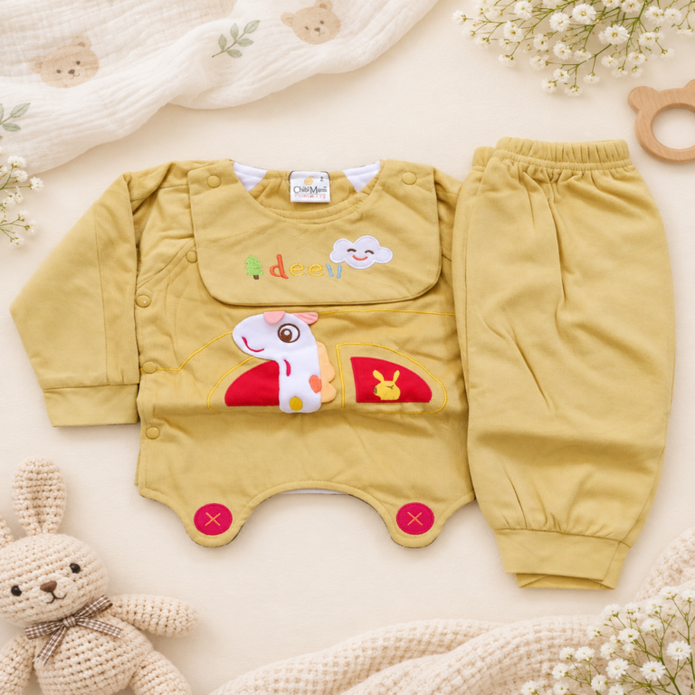 Mustard Baby Outfit Flat Lay-1080x1080