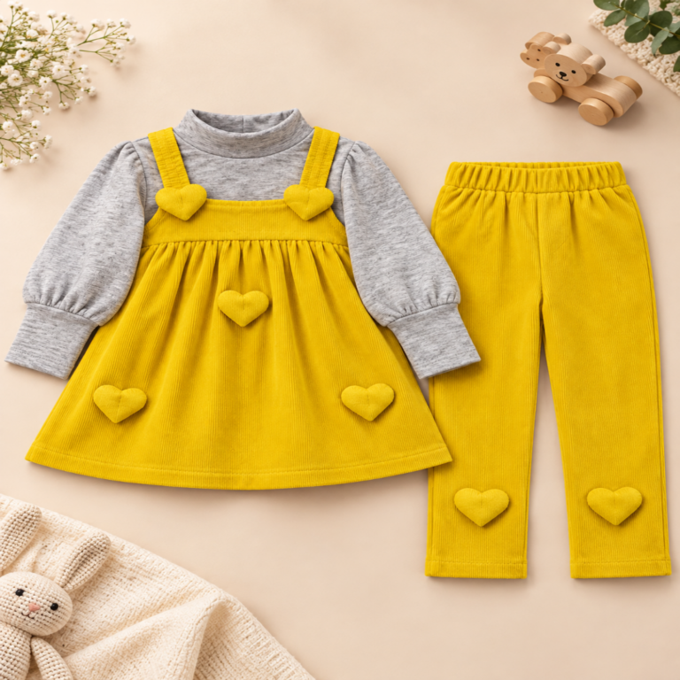 Mustard Corduroy Outfit Flat Lay-1080x1080