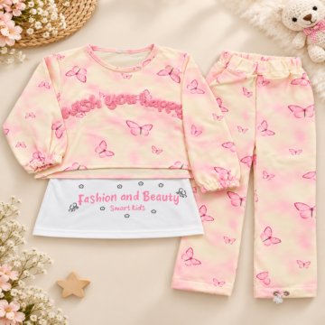 Pastel Butterfly Girls’ Loungewear Set-1080x1080