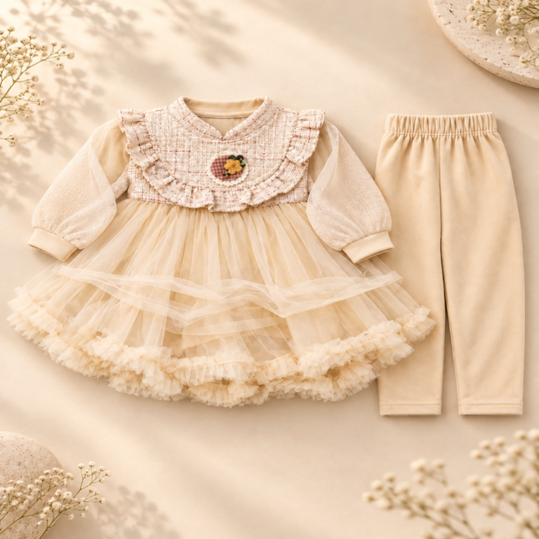 Pastel Tulle Dress and Leggings Flat Lay-1080x1080