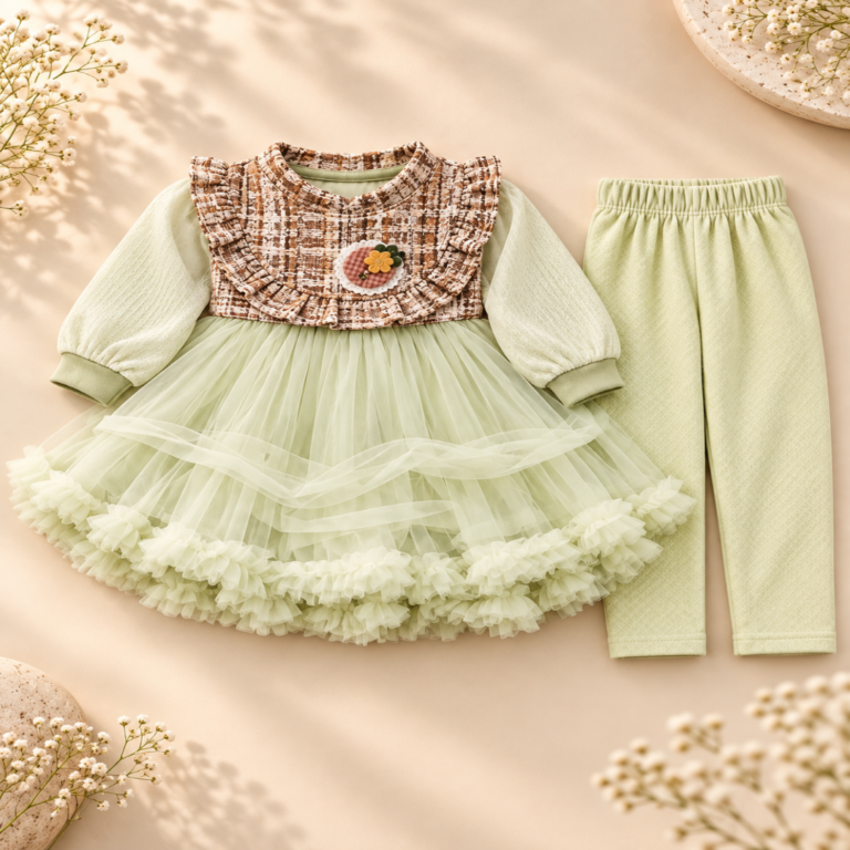 Sage Green Toddler Tutu Outfit Flat Lay-1080x1080